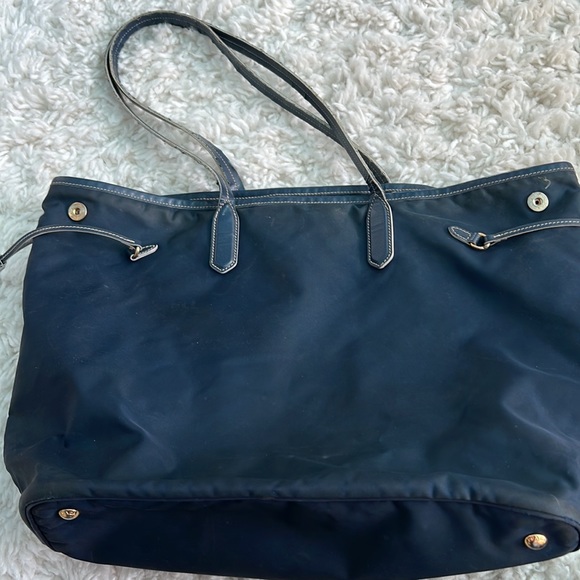 Authentic PRADA Tote Navy Bag - Picture 3 of 14